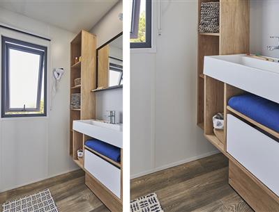 Badezimmer des Cottage 6 Personen Premium