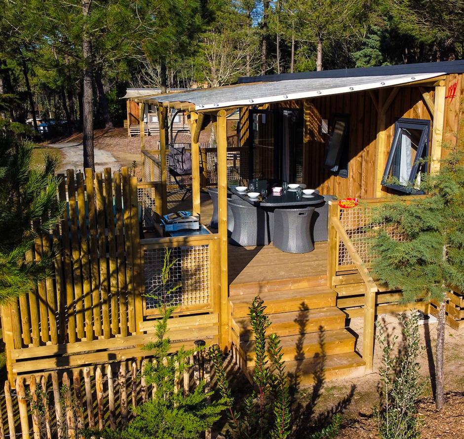 Außenansicht des 4 Personen Premium Cottages  